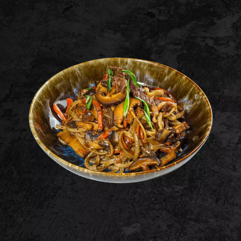 Вок с говядиной в перечном соусе