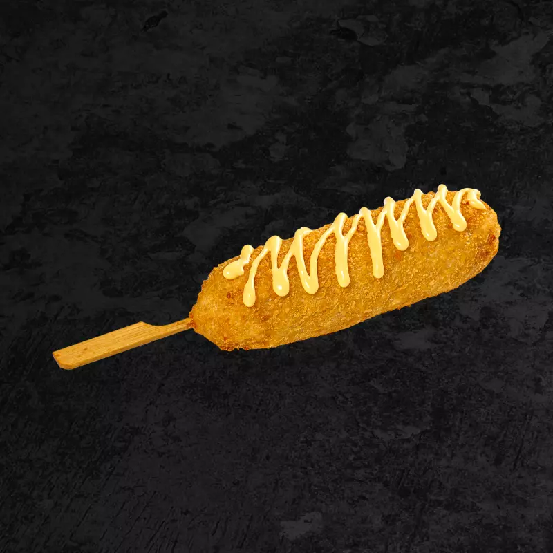 Корн дог с сосиской и сыром