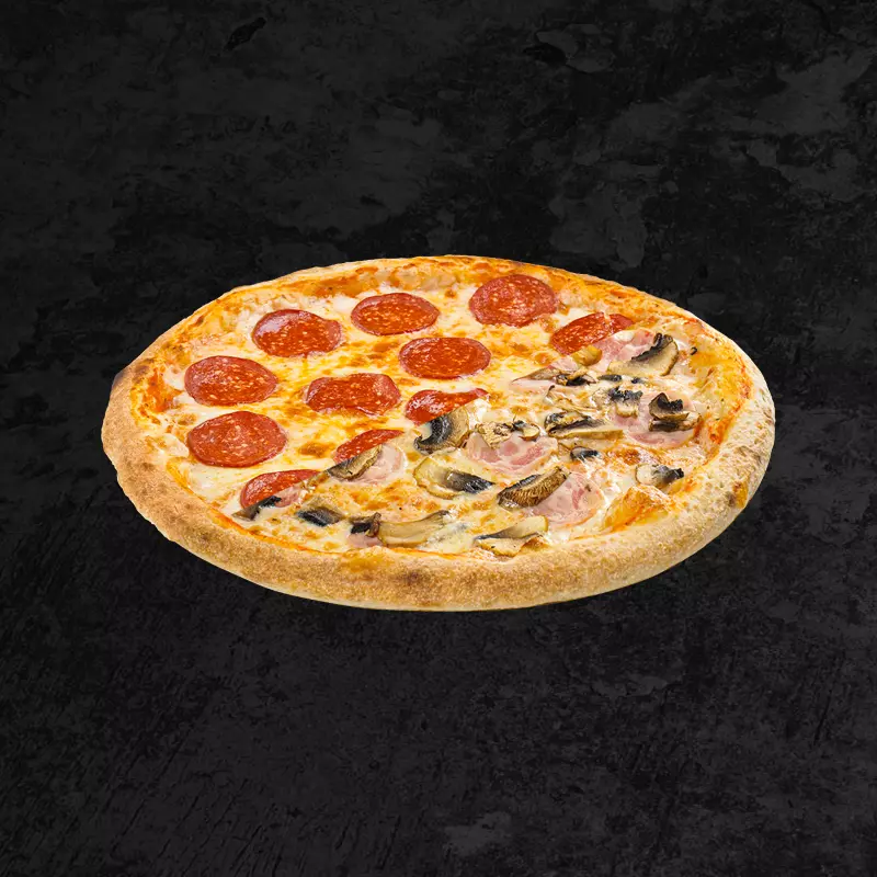 Пицца Пепперони/Ветчина и грибы