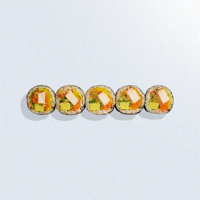 Кимпаб с копченой курочкой