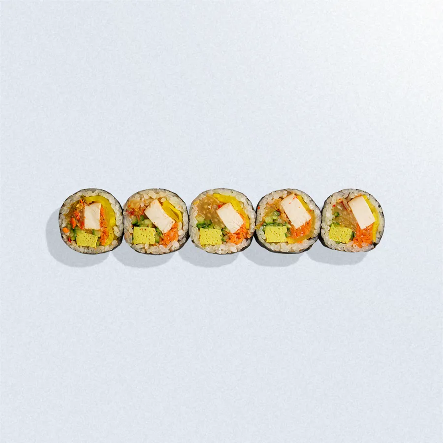 Кимпаб с копченой курочкой